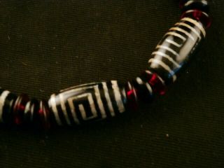 Good Quality Tibetan Agate Dzi Prayer Wheel Beads Prayer Bracelet U009