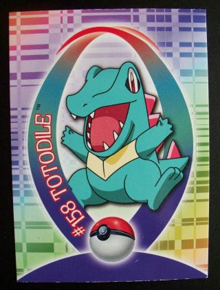Topps Pokemon Johto Series 1 Sticker 158 Totodile 7 Of 62 In
