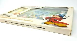 1984 Walt Disney ' s Read - Along Cassettes 4 - Story Pack Bambi Cinderella Snow White 2