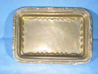 Vintage Brass Mottahedeh Design Trinket Change Dish Tray