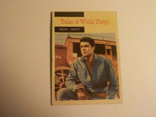 Vintage 1958 Topps Western Tales Of Wells Fargo Trading Card 58 Dale Robertson