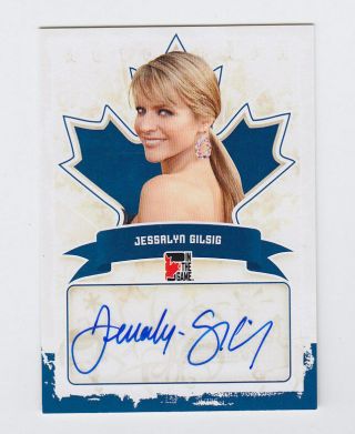 2011 In The Game Canadiana Autographs Blue Jessalyn Gilsig Auto A - Jg2