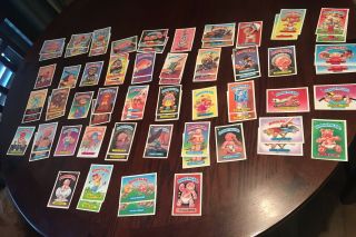 Vintage Topps Garbage Pail Kids Stickers - 6th Series - Incomplete