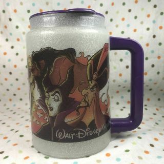 Vintage Walt Disney World Halloween Coca Cola Villians Cold Drink Mug - 1997