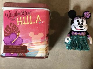 Disney Parks Vinylmation 3 " Minnie Mouse Hawaii Hula Skirt Vinyl Figure