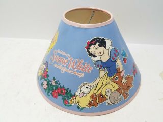 Vintage Walt Disney Snow White And The Seven Dwarfs Light/lamp Shade Rare