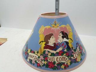 Vintage WALT DISNEY Snow White and the Seven Dwarfs light/lamp shade RARE 5