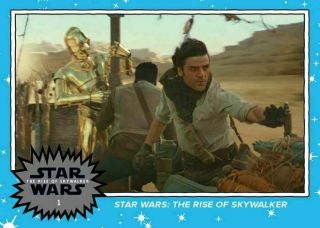 FACTORY ISSUED TOPPS STAR WARS: THE RISE OF SKYWALKER 10 - CARD SET RARE 2