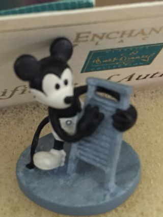 Wdcc Miniature Steamboat Willie Mickey Mouse Figurine Box And