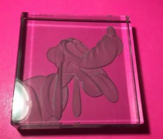 Rare Disney Robert Guenther Signed Paperweight Limited Edition Pluto 3/1000