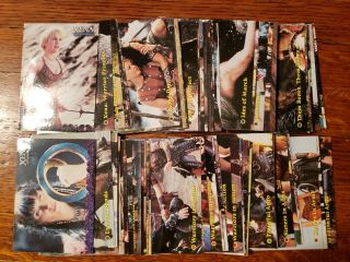 2001 Xena Warrior Princess Trading Cards Complete Set Of 72 Cards & P1,  P2 Promo