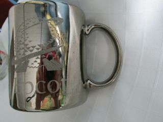 Rare,  Vintage Epcot Metallic Ceramic Coffee Mug Disney