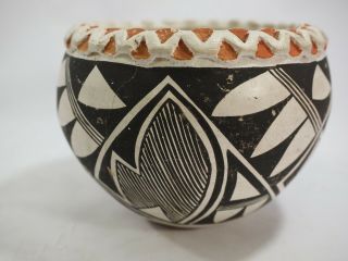 Vintage Acoma Pueblo Pottery Bowl