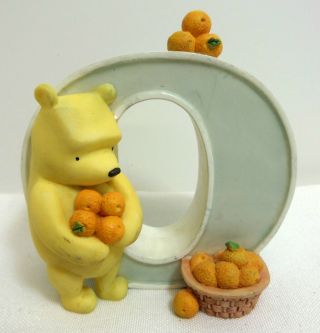 Disney Classic Winnie The Pooh Michel Letter O Figurine Oranges