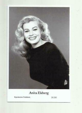 N494) Anita Ekberg Swiftsure (29/283) Photo Postcard Film Star Pin Up