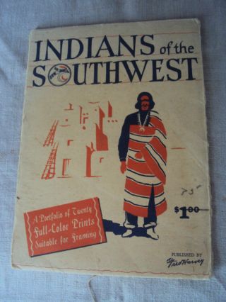 Scarce Fred Harvey Indians Of The Southwest Portfolio 20 Prints Complete