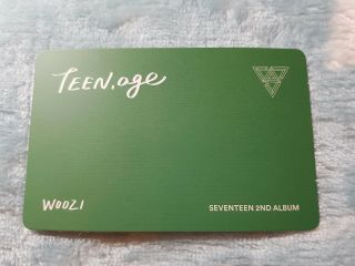 5) SEVENTEEN 2nd Album TEEN,  AGE Clap Woozi Type - B PhotoCard Official K - POP 2
