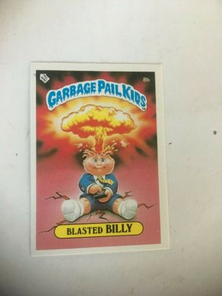 1985 Topps Uk (ireland) Mini Card 8b " Blasted Billy " Mt/nmt S/h
