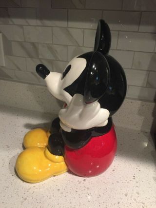 Walt Disney Treasure Craft Mickey Mouse Sitting Down Cookie Jar 2