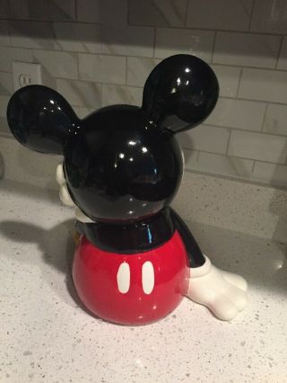 Walt Disney Treasure Craft Mickey Mouse Sitting Down Cookie Jar 3