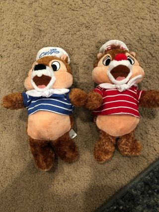 Chip And Dale Disney Cruise Line Plush Set Of 2.