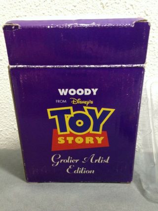 VERY RARE Woody from Toy Story Grolier Artist Edition Keepsake - Quality Ornament 5