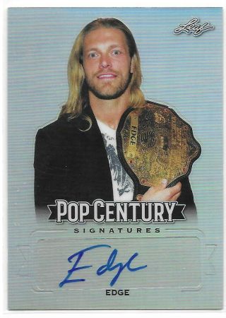 Edge 2019 Leaf Pop Century Metal Signatures Auto Autograph