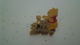 Disney Wdw Cast Lanyard Pooh On Train Winnie The Pooh Pin