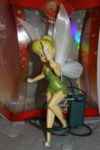 2008 Disney Store Tinkerbell Christmas Tree Topper Fairy