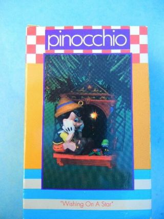 Enesco Pinocchio Wishing On A Star Ornament Disney Jiminy Cricket - Orig Box