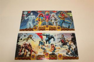 1994 Fleer Ultra X - Men Blue / Gold Team Walmart Sub Set 6 Cards