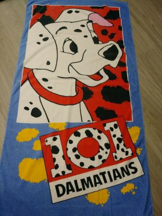 Hard To Find 101 Dalmations Beach Towel Vintage Jay Franco Disney