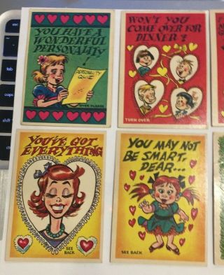 (25) Vintage 1959 Topps " Funny Valentine " Cards