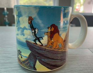 Vintage Disney Store The Lion King Coffee Cup Mug Disney Made In Japan