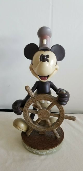 Retired Walt Disney Steam Boat Willie Bobblehead Figure Mickey Mouse