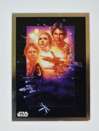 2019 Topps Chrome Star Wars Poster Card Pc - 9 A Hope Special Edition
