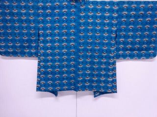 82342 Japanese Kimono / Antique Haori / Folding Fan
