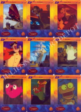 Treasure Planet Filmcardz 2002 Artbox Complete Base Card Set Of 72 Disney