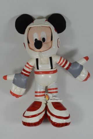 Vtg Mickey Mouse Mission: Space Astronaut 10 " Plush Doll Walt Disney World Parks