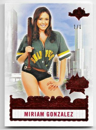 2019 19 Benchwarmer 40th National Miriam Gonzalez Chicago Red Base One Of /1 1/1