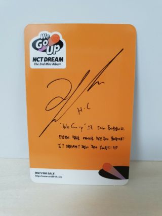 NCT DREAM 2nd Mini album WE GO UP Haechan Photocard Official 2
