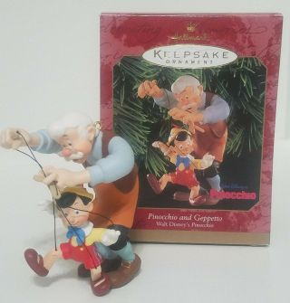 Hallmark Disney Pinocchio And Geppetto Keepsake Ornament 1999