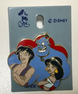 Tokyo Disney Resort Japan Aladdin 1990s Old Pin Genie Jasmine