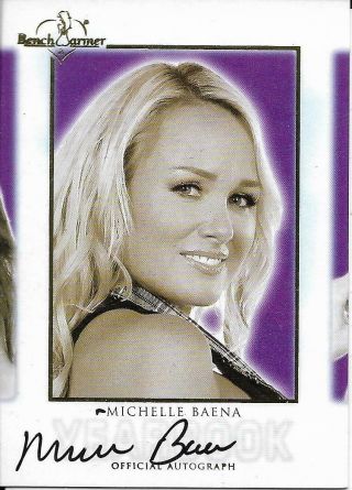 2018 Benchwarmer Hot For Teacher Michelle Baena Yearbook Autograph Card