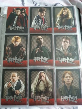 Harry Potter And The Deathly Hallows Part 2 Trading Cards Full Set Of 54
