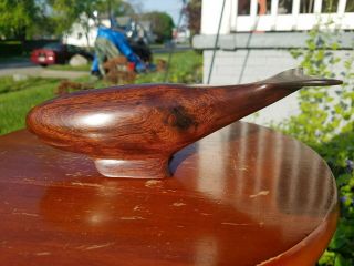 Indigenous Seri Ironwood Whale 9 " Sculpture Vintage Hand - Made Carving