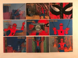 Spider - Man Animated Series Complete Lenticular Card Set By Rittenhouse