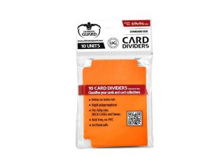 Ultimate Guard Trading Card Storage Dividers Pack Of 10 - Orange