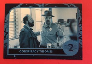 2019 Topps Stranger Things 2 Blue Upside Down Conspiracy Theories St - 2 D 19/99