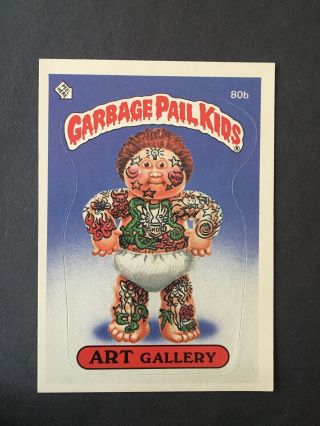 1985 Garbage Pail Kids,  Art Gallery,  80b,  Usa,  2nd Series,  Glossy